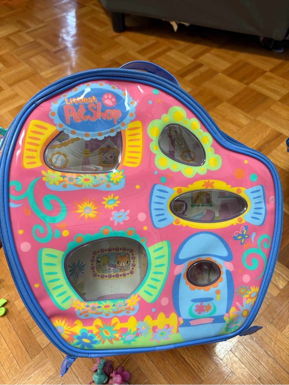 Littlest Pet Shop LPS Vinyl Zipper Travel Case